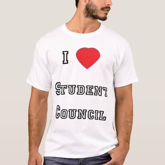 I Love Student Council T-shirt (Voorkant)