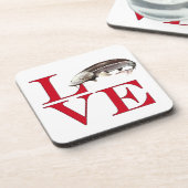 I Love Sturgeon Bier Onderzetter (Linkerzijde)