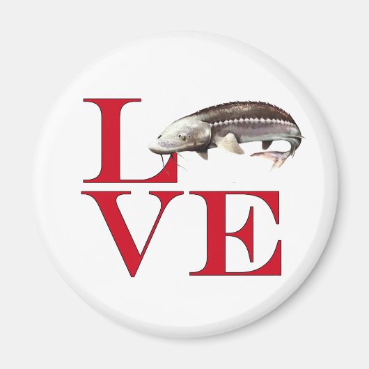 I Love Sturgeon Magneet (Voorkant)