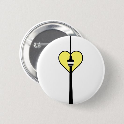 I Love Stuttgart Ronde Button 5,7 Cm (Voorkant /achterkant)