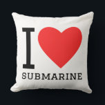 I love submarine kussen<br><div class="desc">I love submarine ,  for vehicle lovers</div>