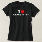 I Love Submissive Mannen T-shirt (Design voorkant)