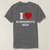 I Love Submissive Mannen T-shirt (Design voorkant)