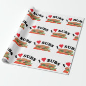 I Love Subs Cadeaupapier (Uitgerold)