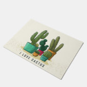 I Love Succulents Deurmat (Schuin)