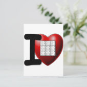 I Love Sudoku Briefkaart (Staand voorkant)