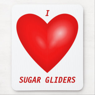 I Love Sugar Gliders Muismat