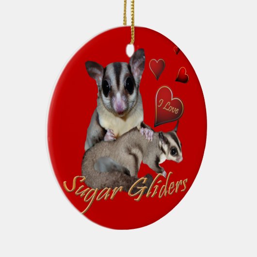 I Love Sugar Gliders ornament (Rechts)