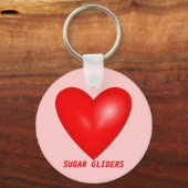 I Love Sugar Gliders Sleutelhanger (Voorkant)