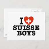 I Love Suisse Boys Briefkaart (Voorkant / Achterkant)