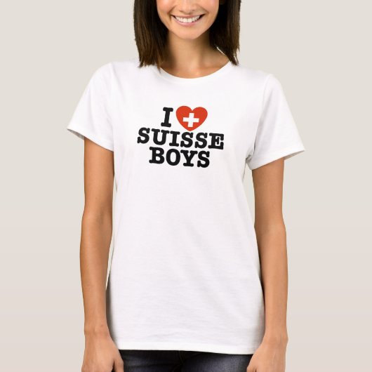 I Love Suisse Boys T-shirt (Voorkant)