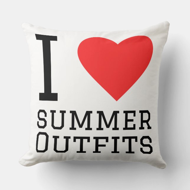 I love summer outfits kussen (Voorkant)