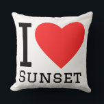 I love sunset  kussen<br><div class="desc">I love sunset ,  for sky lovers</div>