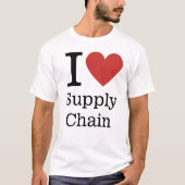 I ❤️ Love Supply Chain (voor werknemers) CUSTOM T-shirt (Voorkant)