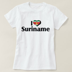 I Love Suriname Flag Shirt