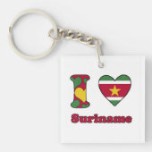I love Suriname Sleutelhanger (voorkant)