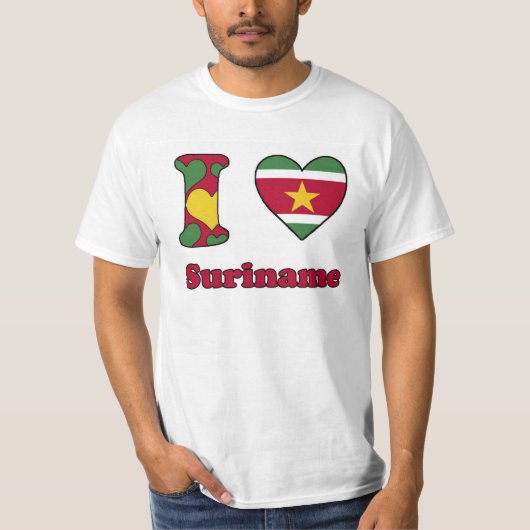 I love Suriname T-shirt (Voorkant)