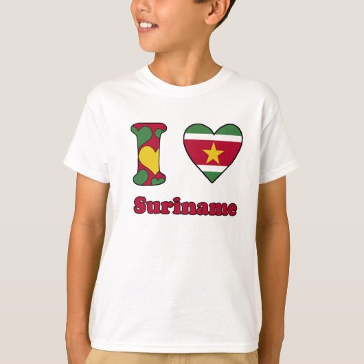 I love Suriname T-shirt (Voorkant)