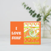 I Love Surven: Mooie Bloemen met Cool Text Art Briefkaart (Staand voorkant)