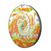 I Love Surven: Mooie Bloemen met Cool Text Art Dartbord (Voorkant Rechts)