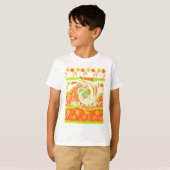 I Love Surven: Mooie Bloemen met Cool Text Art T-shirt (Voorkant volledig)