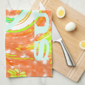 I Love Surven: Mooie Bloemen met Cool Text Art Theedoek (Quarter Fold)