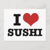 I Love Sushi Briefkaart (Voorkant)