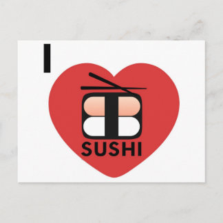 I Love Sushi Briefkaart