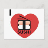 I Love Sushi Briefkaart (Voorkant)