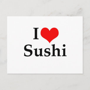 I Love Sushi Briefkaart