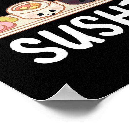 I Love Sushi Japan Kawaii Poster (Hoek)