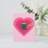 I Love Sushi Kawaii Sushi Roll Briefkaart (Staand voorkant)