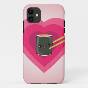 I Love Sushi Kawaii Sushi Roll i Phone Case