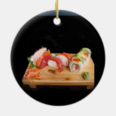 I Love Sushi Keramisch Ornament (Achterkant)
