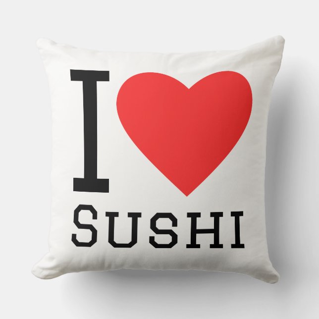 I love sushi kussen (Voorkant)