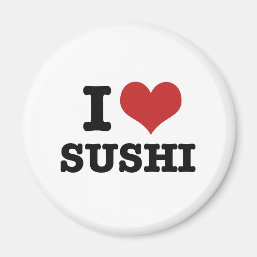 I Love Sushi Magneet (Voorkant)