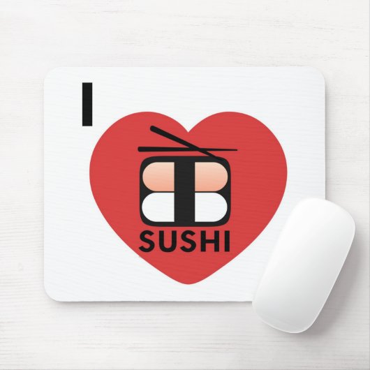 I Love Sushi Muismat (Met muis)