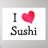 I Love Sushi Poster (Voorkant)