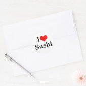 I Love Sushi Ronde Sticker (Envelop)