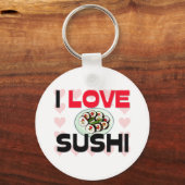 I Love Sushi Sleutelhanger (Voorkant)