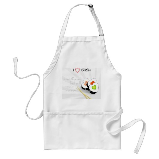 I love sushi standaard schort (Voorkant)