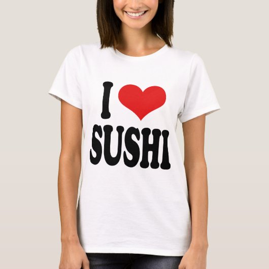 I Love Sushi T-shirt (Voorkant)