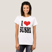 I Love Sushi T-shirt (Voorkant volledig)