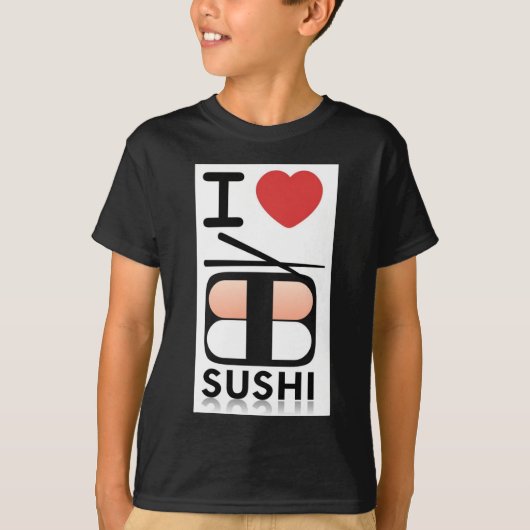 I Love Sushi T-shirt (Voorkant)
