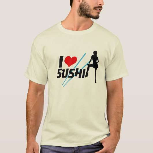 I Love Sushi T-shirt (Voorkant)