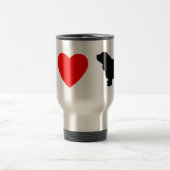 I Love Sussex Spaniels Travel Mug Reisbeker (Center)