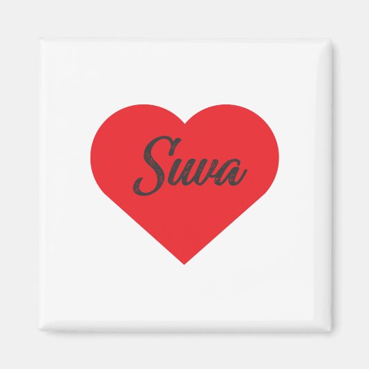 I Love Suva - Fiji Magneet (Voorkant)