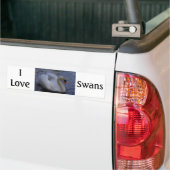 I Love Swans Bumpersticker (Op Truck)
