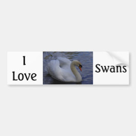 I Love Swans Bumpersticker