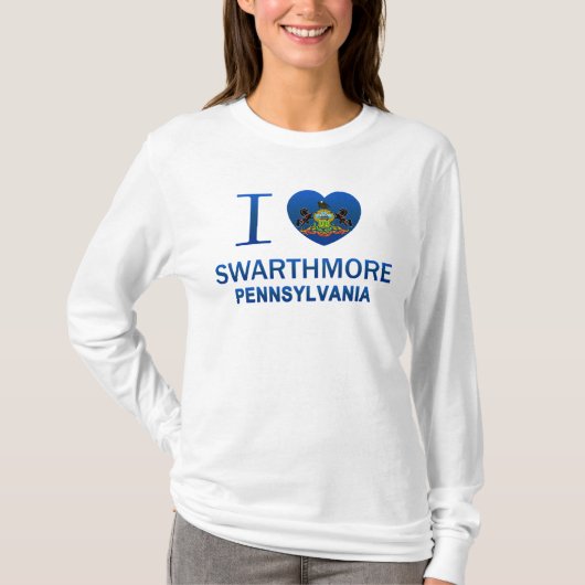 I Love Swarthmore, PA T-shirt (Voorkant)